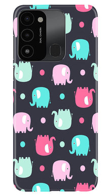 Elephant Baground Mobile Back Case for Tecno Spark 8C (Design - 44)