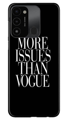 More Issues than Vague Mobile Back Case for Tecno Spark 8C (Design - 74)