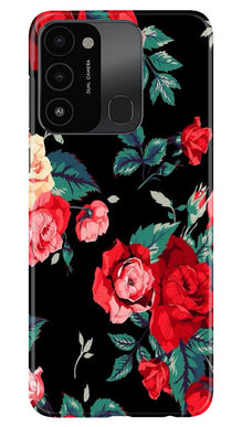 Red Rose2 Mobile Back Case for Tecno Spark 8C (Design - 81)