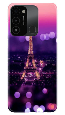 Eiffel Tower Mobile Back Case for Tecno Spark 8C (Design - 86)