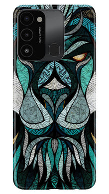 Lion Mobile Back Case for Tecno Spark 8C (Design - 97)