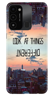 Look at things different Mobile Back Case for Tecno Spark 8C (Design - 99)