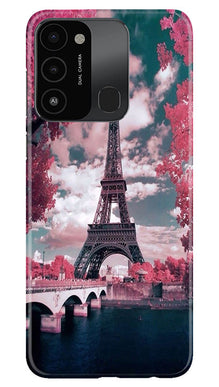 Eiffel Tower Mobile Back Case for Tecno Spark 8C  (Design - 101)