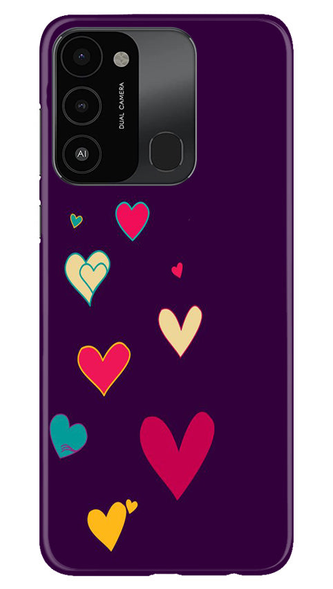 Purple Background Case for Tecno Spark 8C  (Design - 107)