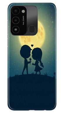 Love Couple Mobile Back Case for Tecno Spark 8C  (Design - 109)