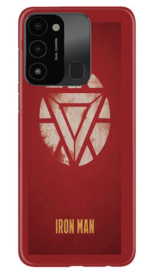 Iron Man Superhero Mobile Back Case for Tecno Spark 8C  (Design - 115)