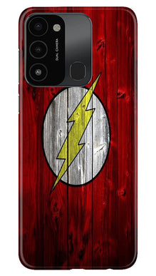 Flash Superhero Mobile Back Case for Tecno Spark 8C  (Design - 116)