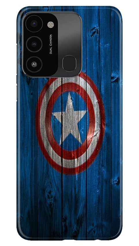 Captain America Superhero Case for Tecno Spark 8C(Design - 118)