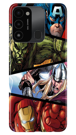 Avengers Superhero Case for Tecno Spark 8C(Design - 124)