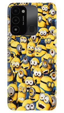 Minions Mobile Back Case for Tecno Spark 8C  (Design - 126)