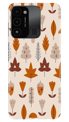 Leaf Pattern Art Case for Tecno Spark 8C(Design - 132)