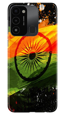 Indian Flag Mobile Back Case for Tecno Spark 8C  (Design - 137)