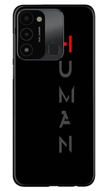 Human Mobile Back Case for Tecno Spark 8C  (Design - 141)