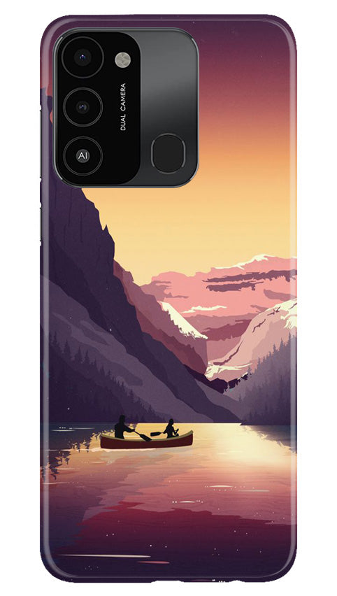 Mountains Boat Case for Tecno Spark 8C (Design - 150)
