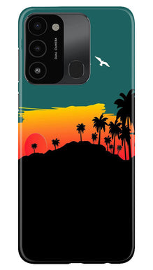 Sky Trees Mobile Back Case for Tecno Spark 8C (Design - 160)