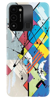 Modern Art Mobile Back Case for Tecno Spark 8C (Design - 203)