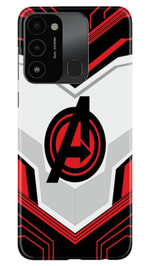 Ironman Captain America Mobile Back Case for Tecno Spark 8C (Design - 223)