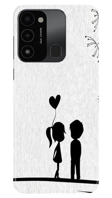 Apple Logo Mobile Back Case for Tecno Spark 8C (Design - 251)