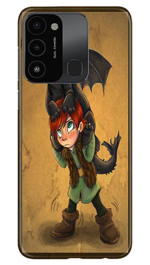 Dragon Mobile Back Case for Tecno Spark 8C (Design - 298)