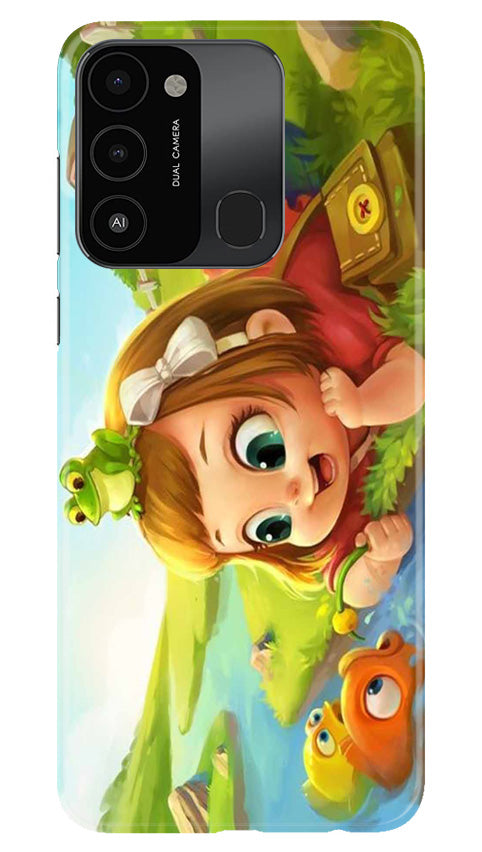 Baby Girl Mobile Back Case for Tecno Spark 8C (Design - 301)