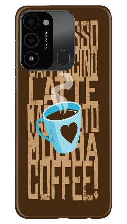 Love Coffee Mobile Back Case for Tecno Spark 8C (Design - 311)