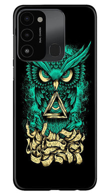 Owl Mobile Back Case for Tecno Spark 8C (Design - 317)