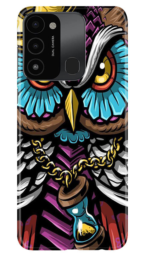 Owl Mobile Back Case for Tecno Spark 8C (Design - 318)