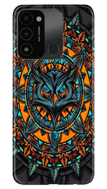 Owl Mobile Back Case for Tecno Spark 8C (Design - 319)