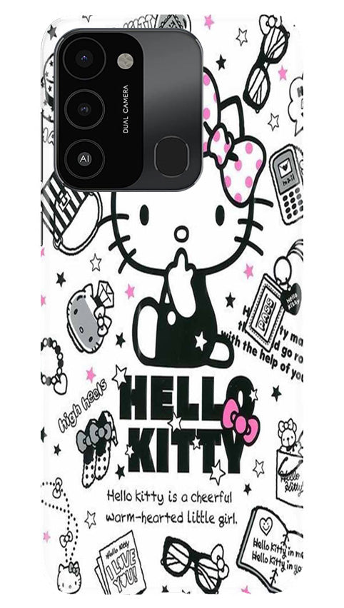 Hello Kitty Mobile Back Case for Tecno Spark 8C (Design - 320)