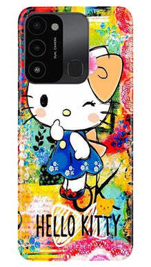 Hello Kitty Mobile Back Case for Tecno Spark 8C (Design - 321)