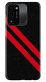 Black Red Pattern Mobile Back Case for Tecno Spark 8C (Design - 332)