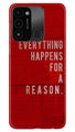 Everything Happens Reason Mobile Back Case for Tecno Spark 8C (Design - 337)