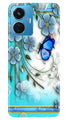Blue Butterfly Case for Vivo T1 44W
