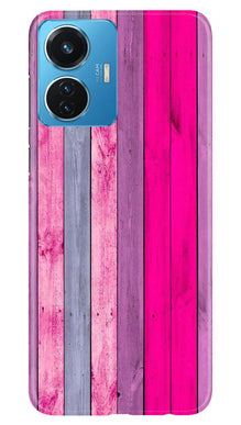 Wooden look Mobile Back Case for Vivo T1 44W (Design - 24)