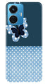 White dots Butterfly Case for Vivo T1 44W