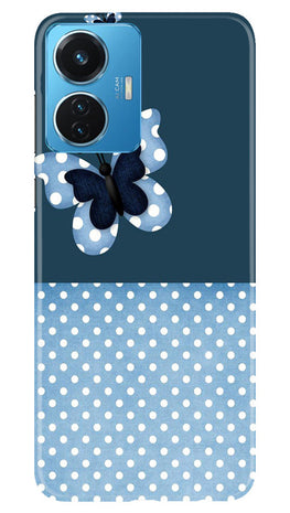 White dots Butterfly Case for Vivo T1 44W