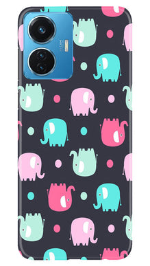 Elephant Baground Mobile Back Case for Vivo T1 44W (Design - 44)