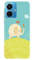 Elephant Painting Case for Vivo T1 44W