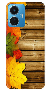 Wooden look3 Mobile Back Case for Vivo T1 44W (Design - 61)