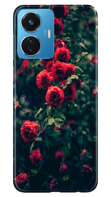 Red Rose Mobile Back Case for Vivo T1 44W (Design - 66)