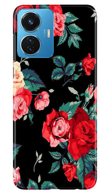 Red Rose2 Mobile Back Case for Vivo T1 44W (Design - 81)