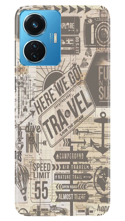 Travel Case for Vivo T1 44W  (Design - 104)