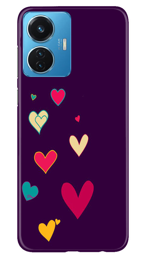 Purple Background Case for Vivo T1 44W  (Design - 107)