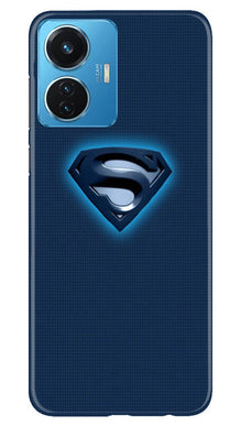Superman Superhero Mobile Back Case for Vivo T1 44W  (Design - 117)