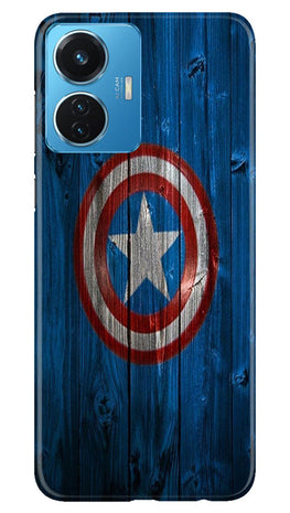 Captain America Superhero Case for Vivo T1 44W(Design - 118)