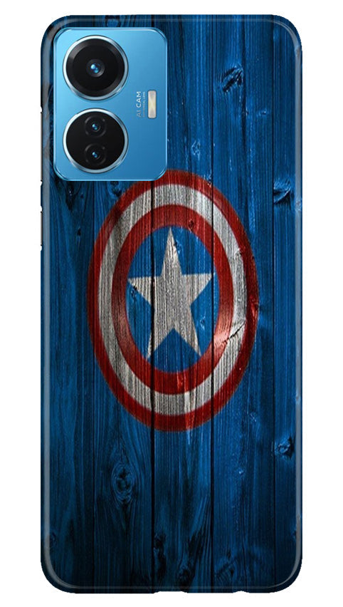 Captain America Superhero Case for Vivo T1 44W  (Design - 118)