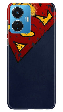 Superman Superhero Mobile Back Case for Vivo T1 44W  (Design - 125)