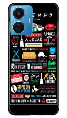 Friends Mobile Back Case for Vivo T1 44W  (Design - 145)