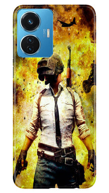 Pubg Mobile Back Case for Vivo T1 44W  (Design - 149)