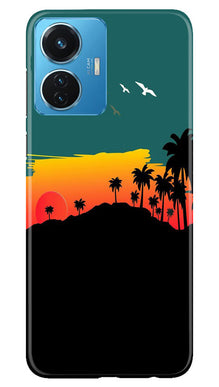 Sky Trees Mobile Back Case for Vivo T1 44W (Design - 160)